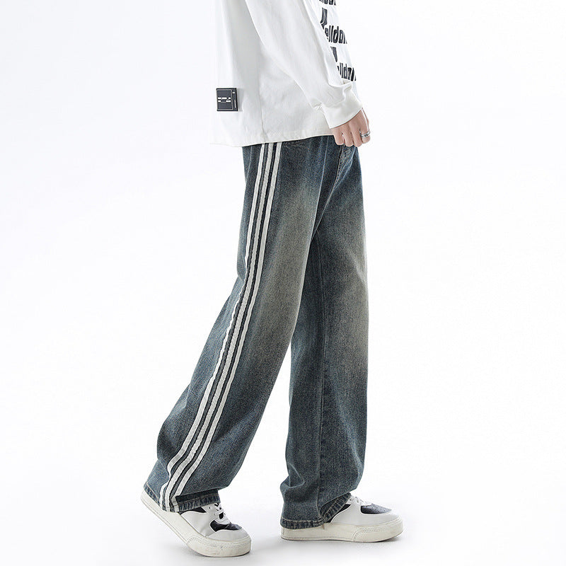 American Vintage Stripe Jeans Men