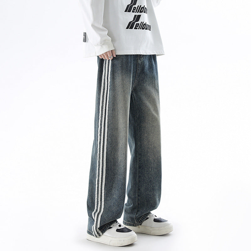 American Vintage Stripe Jeans Men