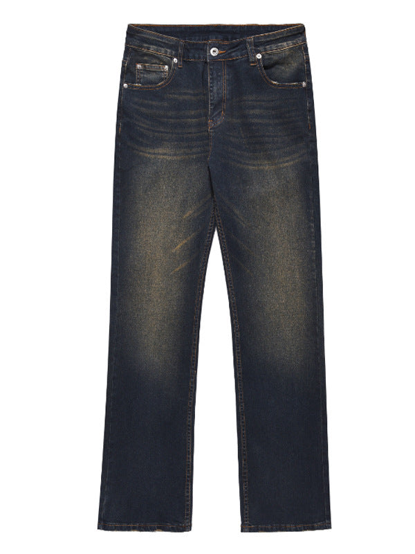 Fashion American Retro Straight Jeans Men