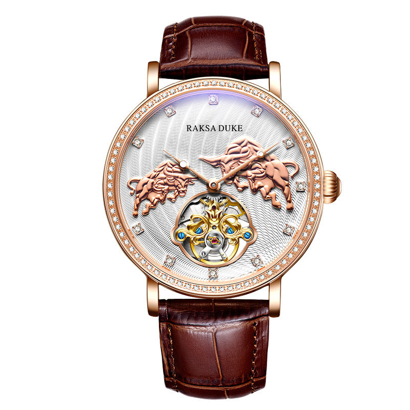 Diamond-embedded Commemorative Watch Waterproof