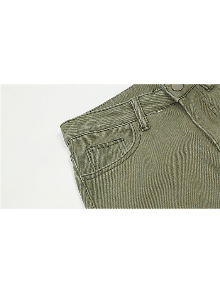 High Waist Slim Mopping Pants Trendy Ins