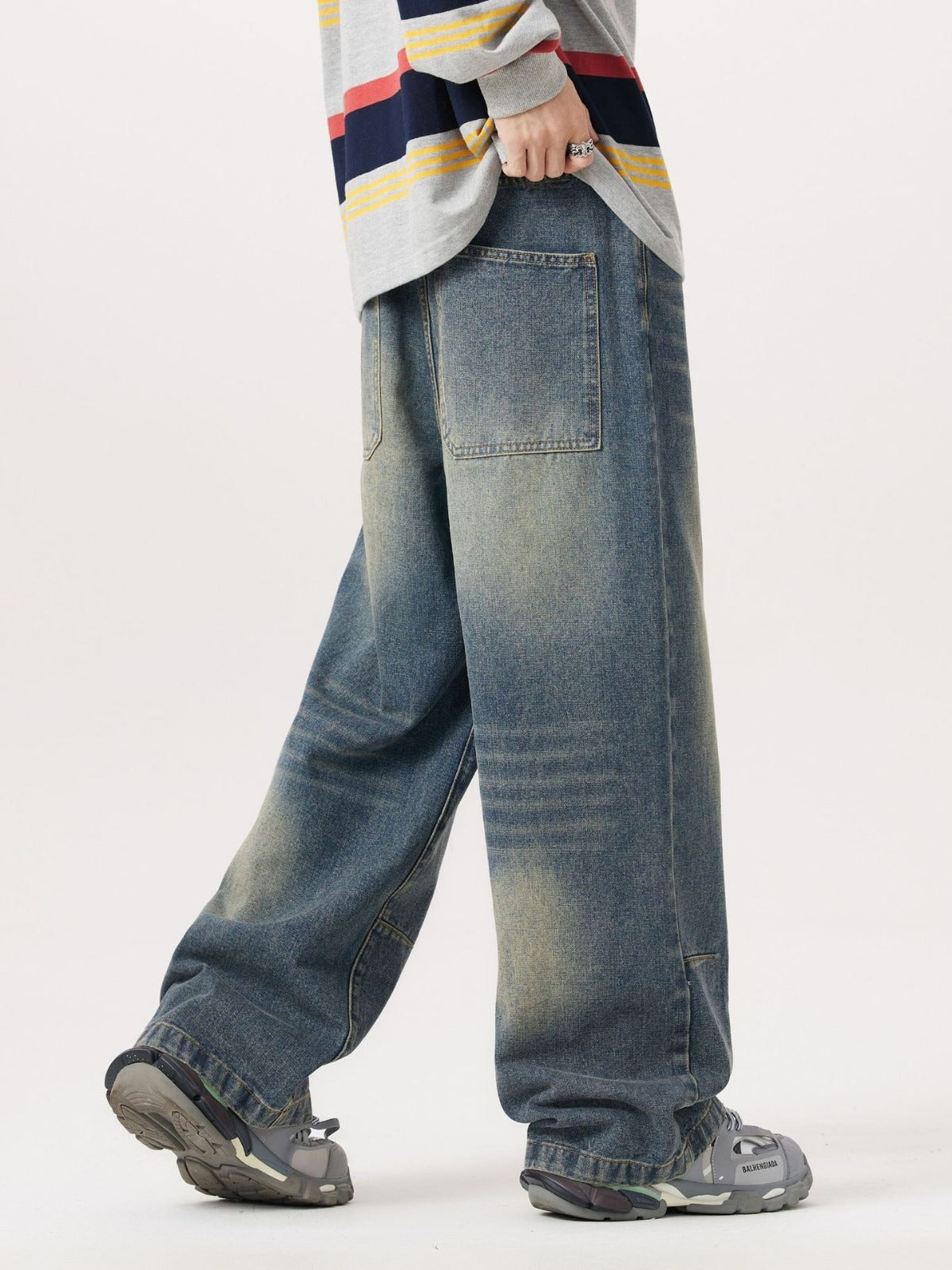 Washed Worn Jeans