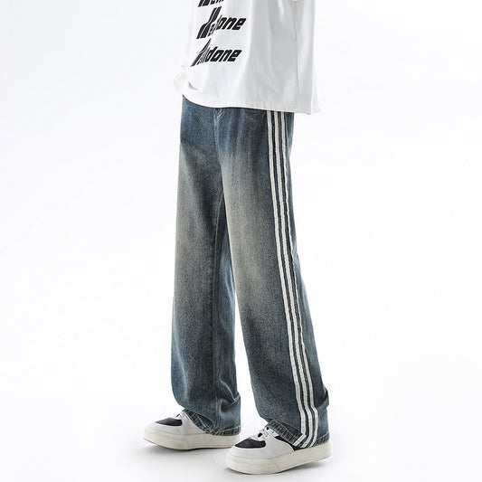 American Vintage Stripe Jeans Men
