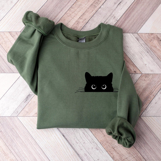 Women's Retro Casual Printed Crew Neck Sweatshirt