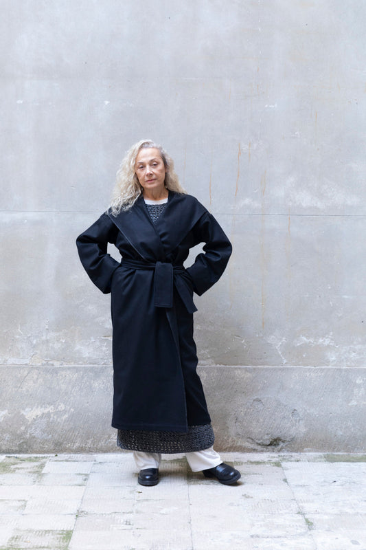 Recycled Wool Long Overcoat-0
