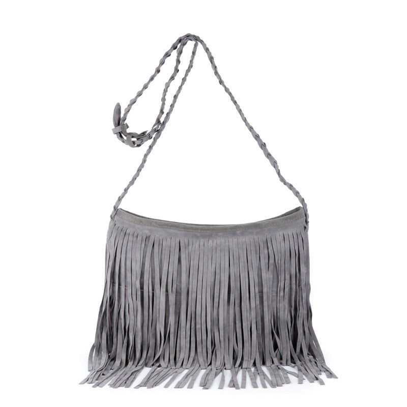 Women Retro Tassel Bags Girls Casual Shoulder Bags Crossbody Bags Messenger Bags