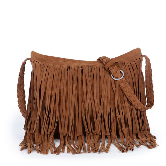 Women Retro Tassel Bags Girls Casual Shoulder Bags Crossbody Bags Messenger Bags