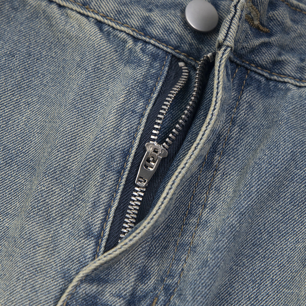 Loose Wash Ripped Jeans For Men And Women