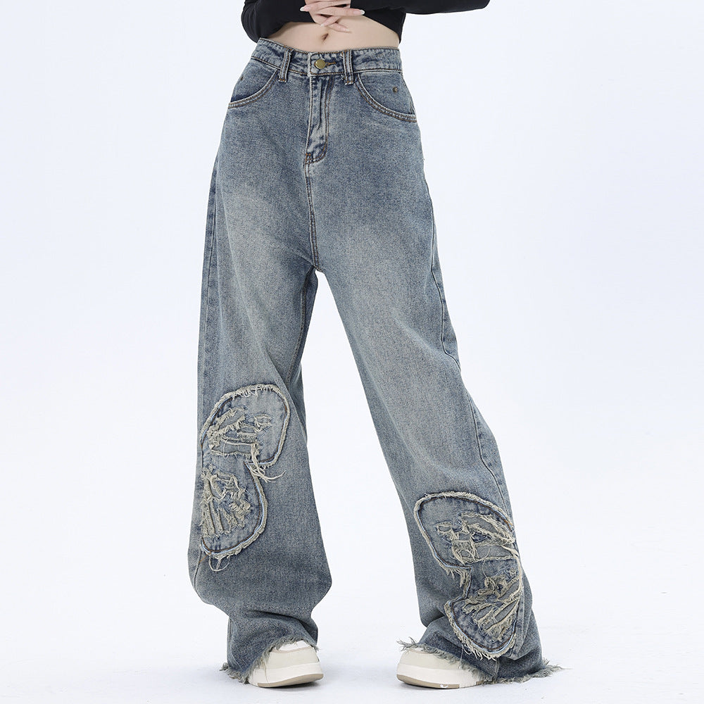 Butterfly Patch Jeans