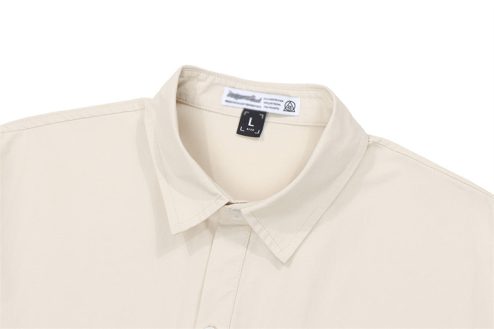 Zipper Pocket Design Long Sleeve Shirt Thin Jacket Men