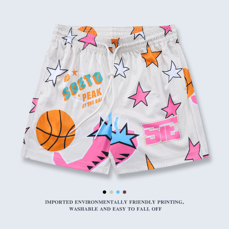 Loose-fitting American Shorts For Basketball