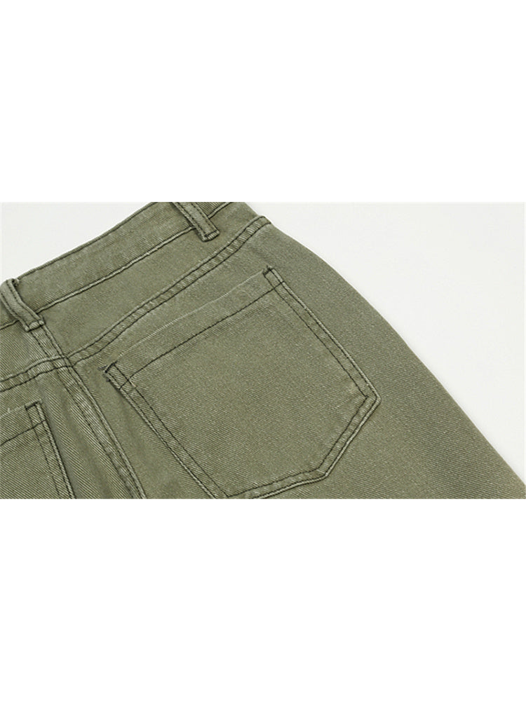High Waist Slim Mopping Pants Trendy Ins