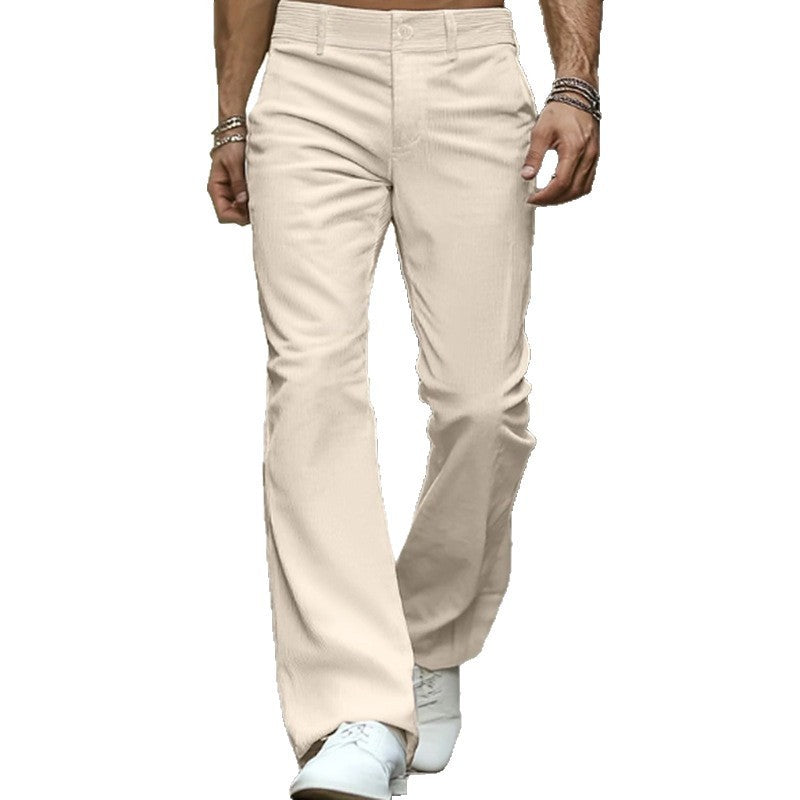 Men's Formal Corduroy Diagonal Pocket