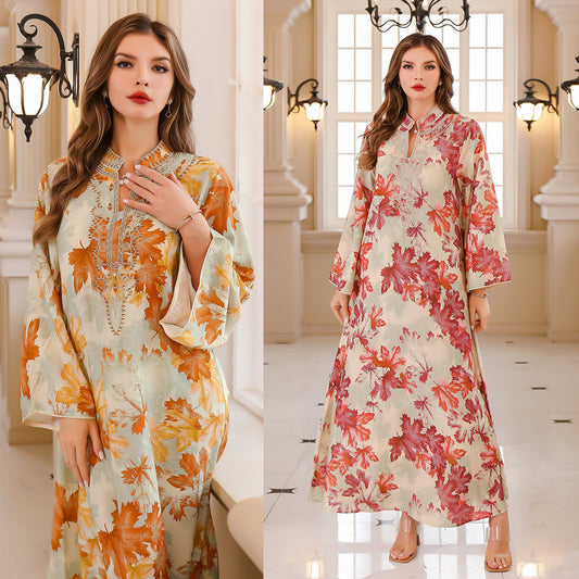 Summer Gown Dress Printed Dress