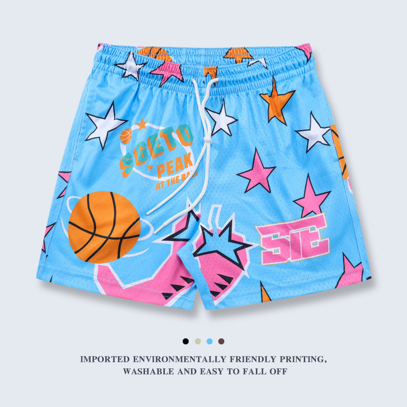 Loose-fitting American Shorts For Basketball