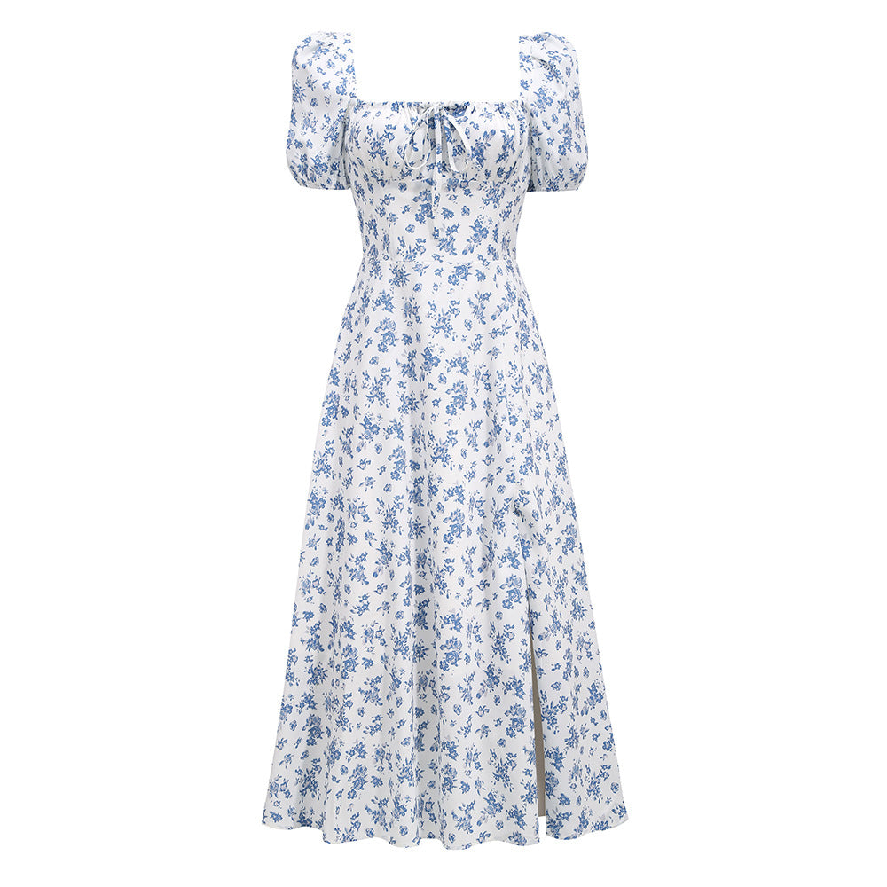 Women&#039;s High Temperament Floral Dress Fashion Holiday Dress Women