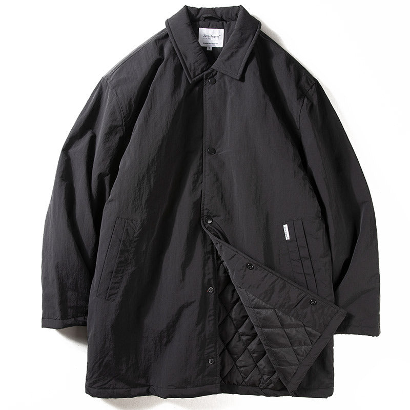 Retro Lapels Men's Mid-length Trench