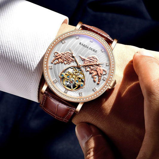 Diamond-embedded Commemorative Watch Waterproof