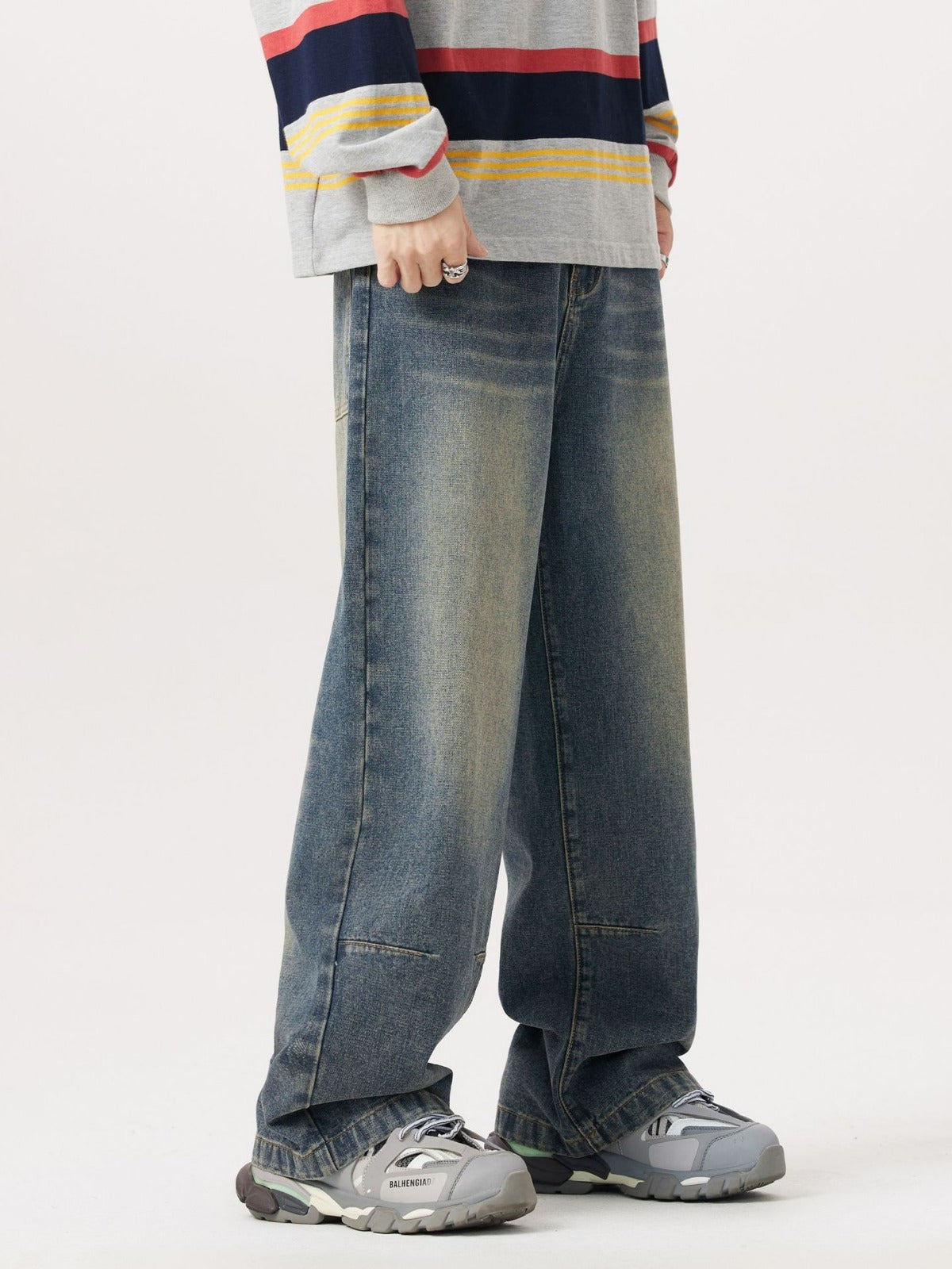 Washed Worn Jeans