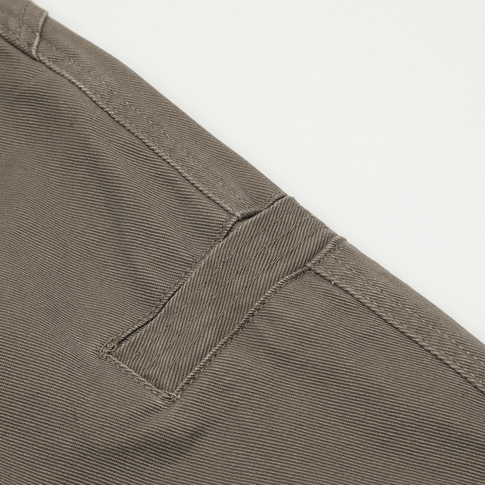 Two-layer Pleated Paratrooper Cargo Jeans