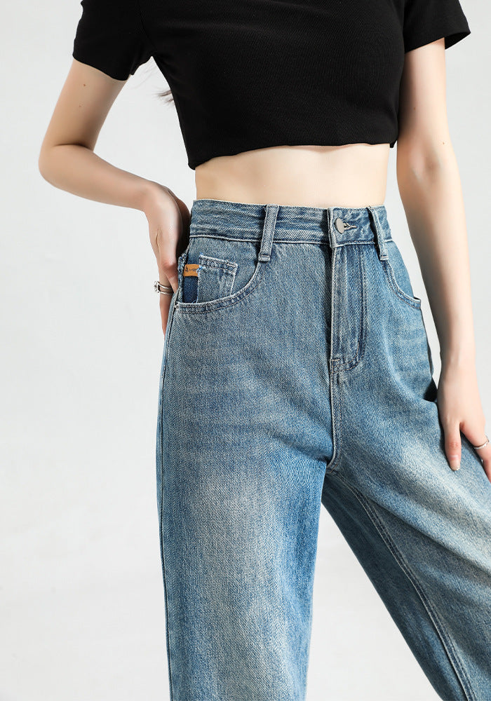 Fashion Women's Slim-fitting Small Straight Pants