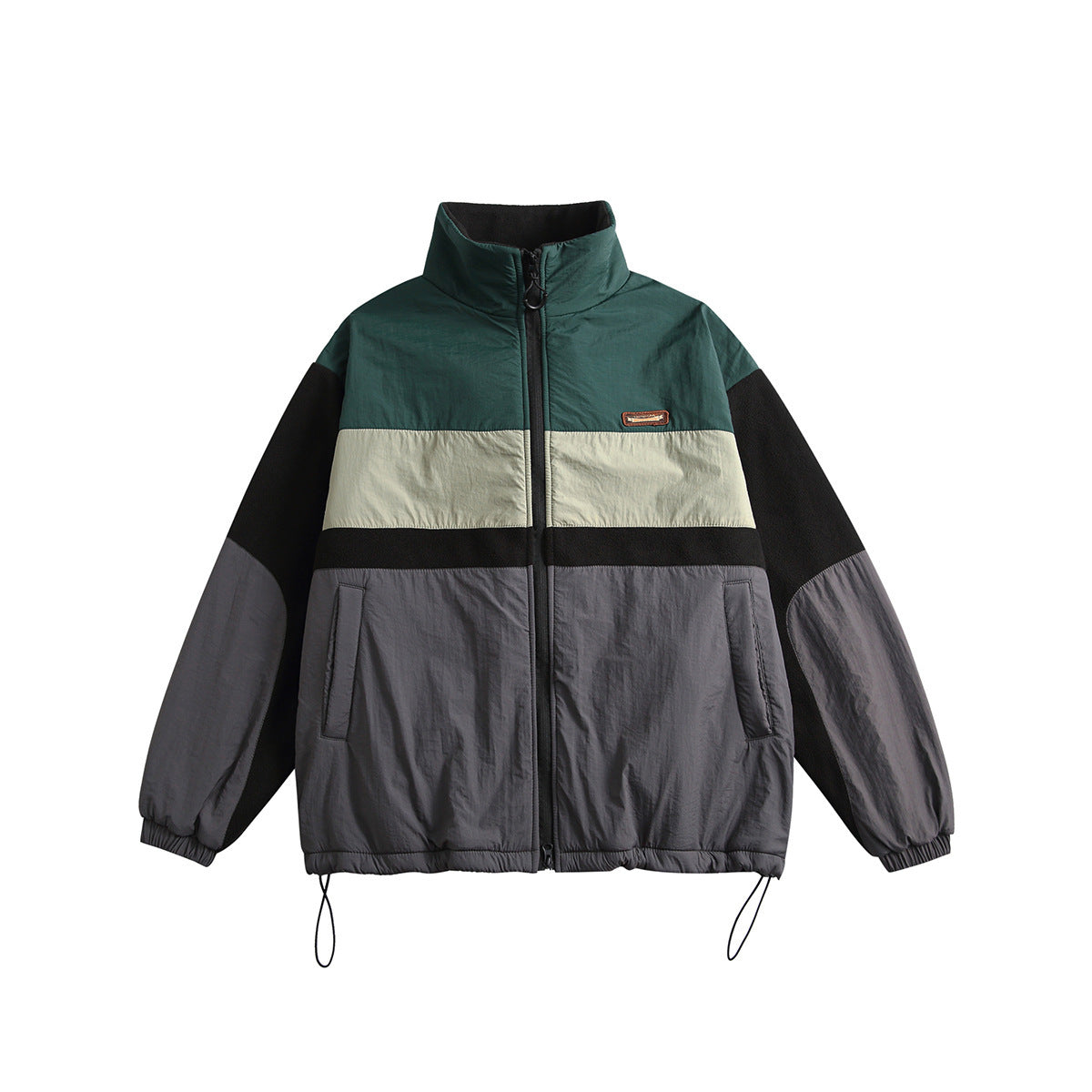 Color Matching Fleece Cotton-padded