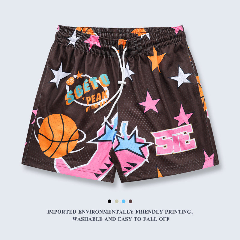 Loose-fitting American Shorts For Basketball