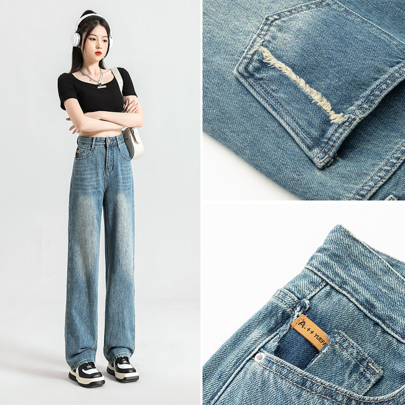 Fashion Women's Slim-fitting Small Straight Pants
