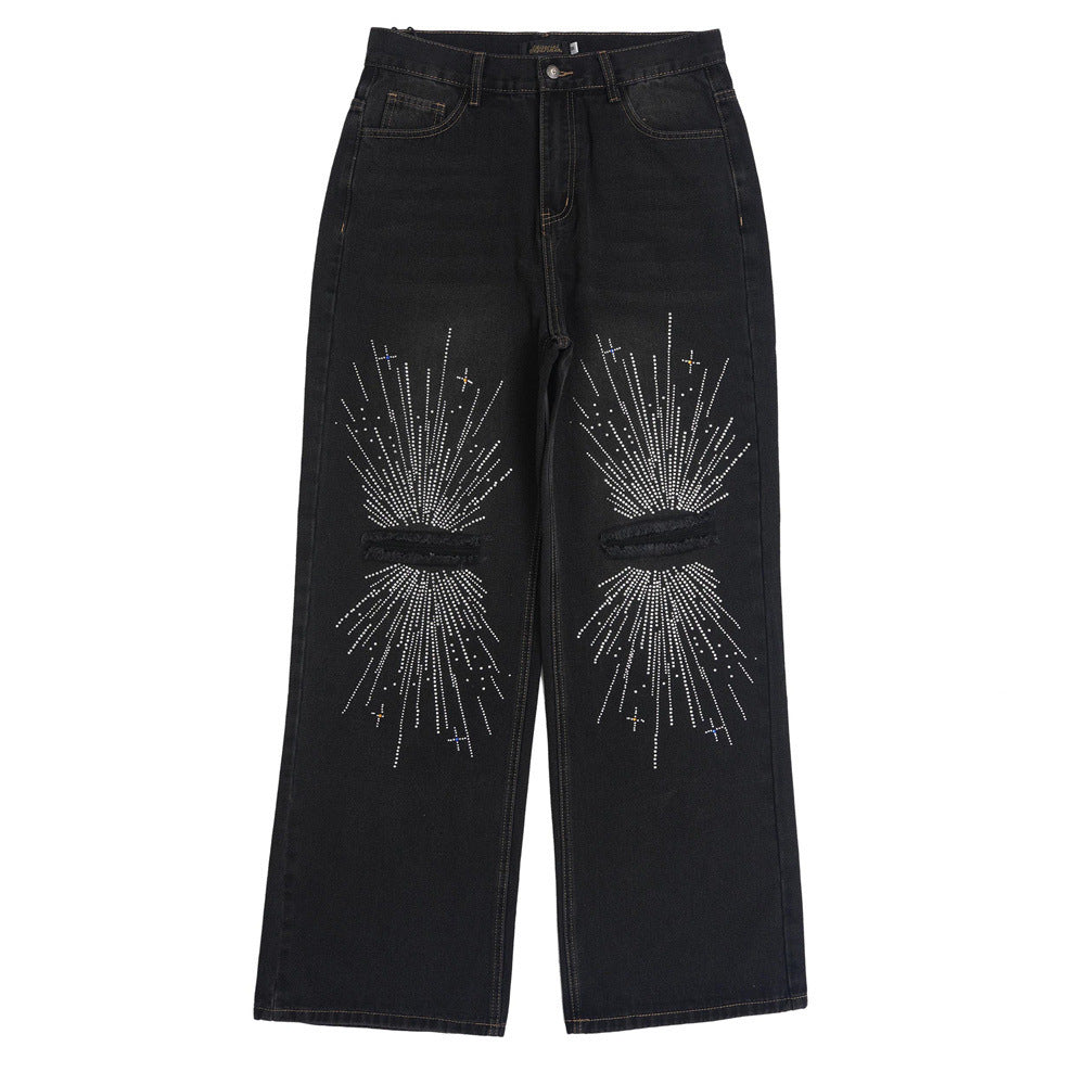 Fashion Holes Knee Jeans