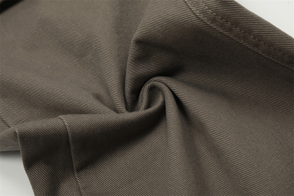 Two-layer Pleated Paratrooper Cargo Jeans